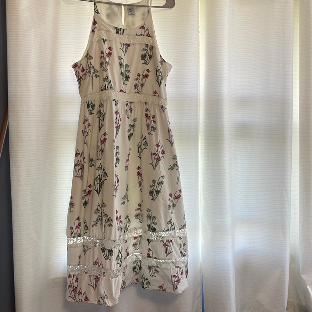 Lauren Conrad Disney Floral Tea Dress, excellent pre-owned condition